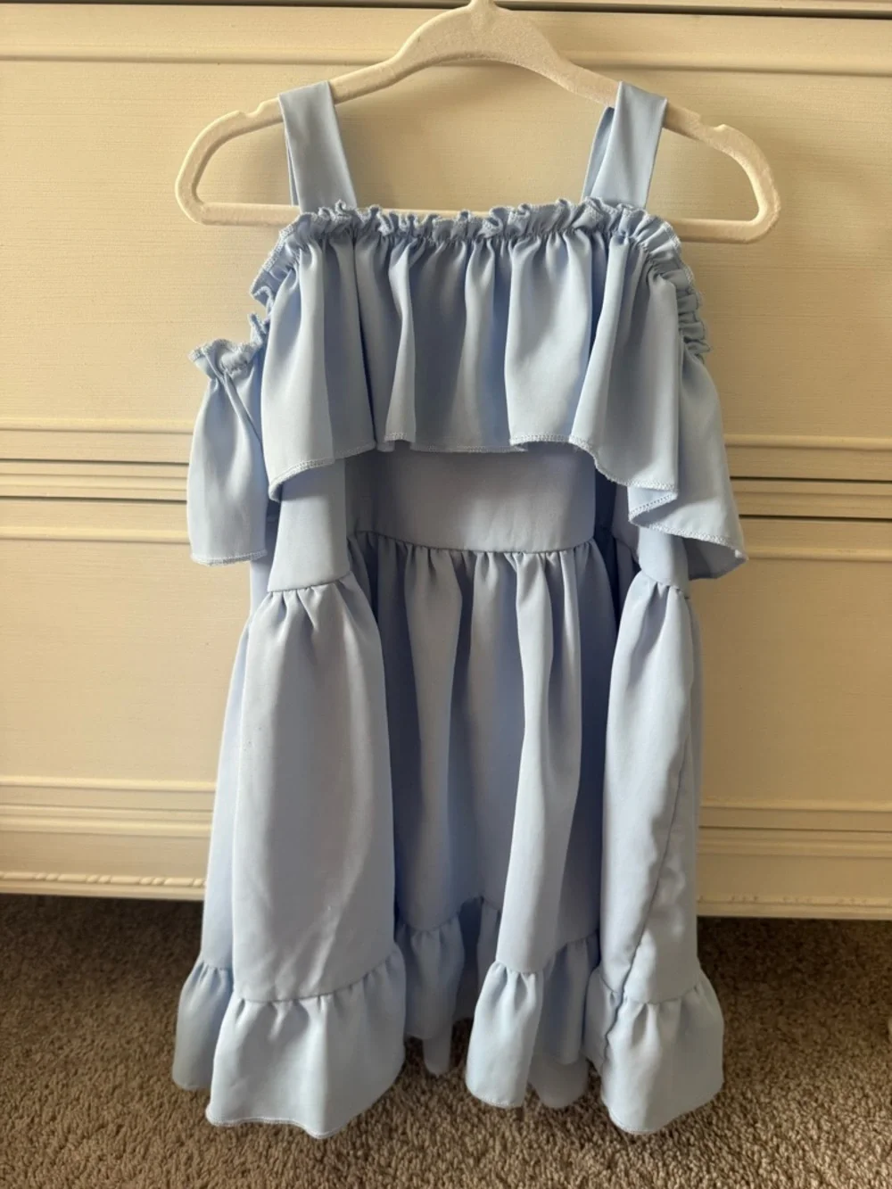 Light Blue Ruffled Sundress - Picture 2 of 2